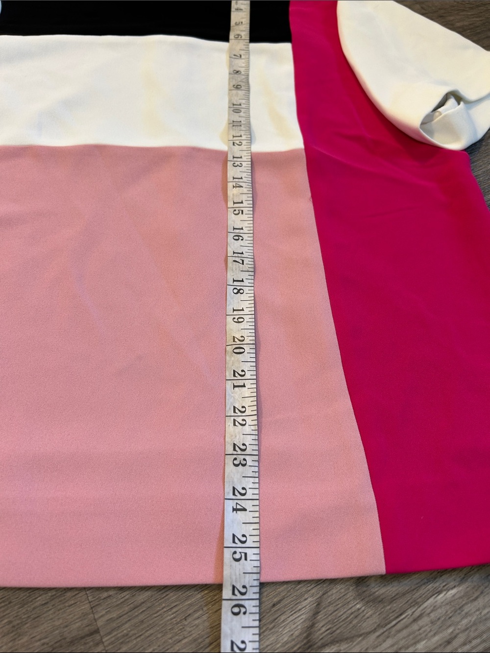 Kate Spade New York Colorblock Blouse Top Pink Black White Size Large - Picture 7 of 7
